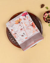 SC3971 - Linen Digital Print With Full Embroidery